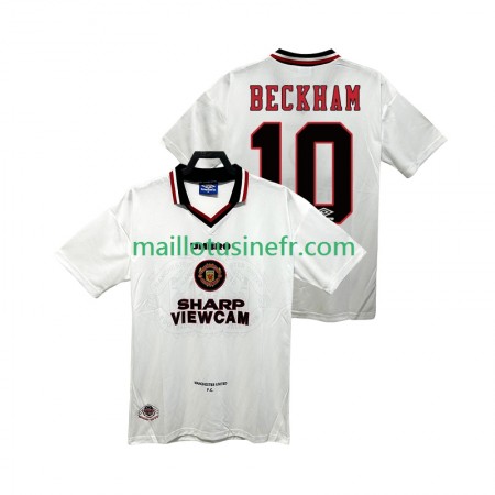 Maillot de Foot Manchester United BECKEHAM 10 Extérieur Retro 1996 1997